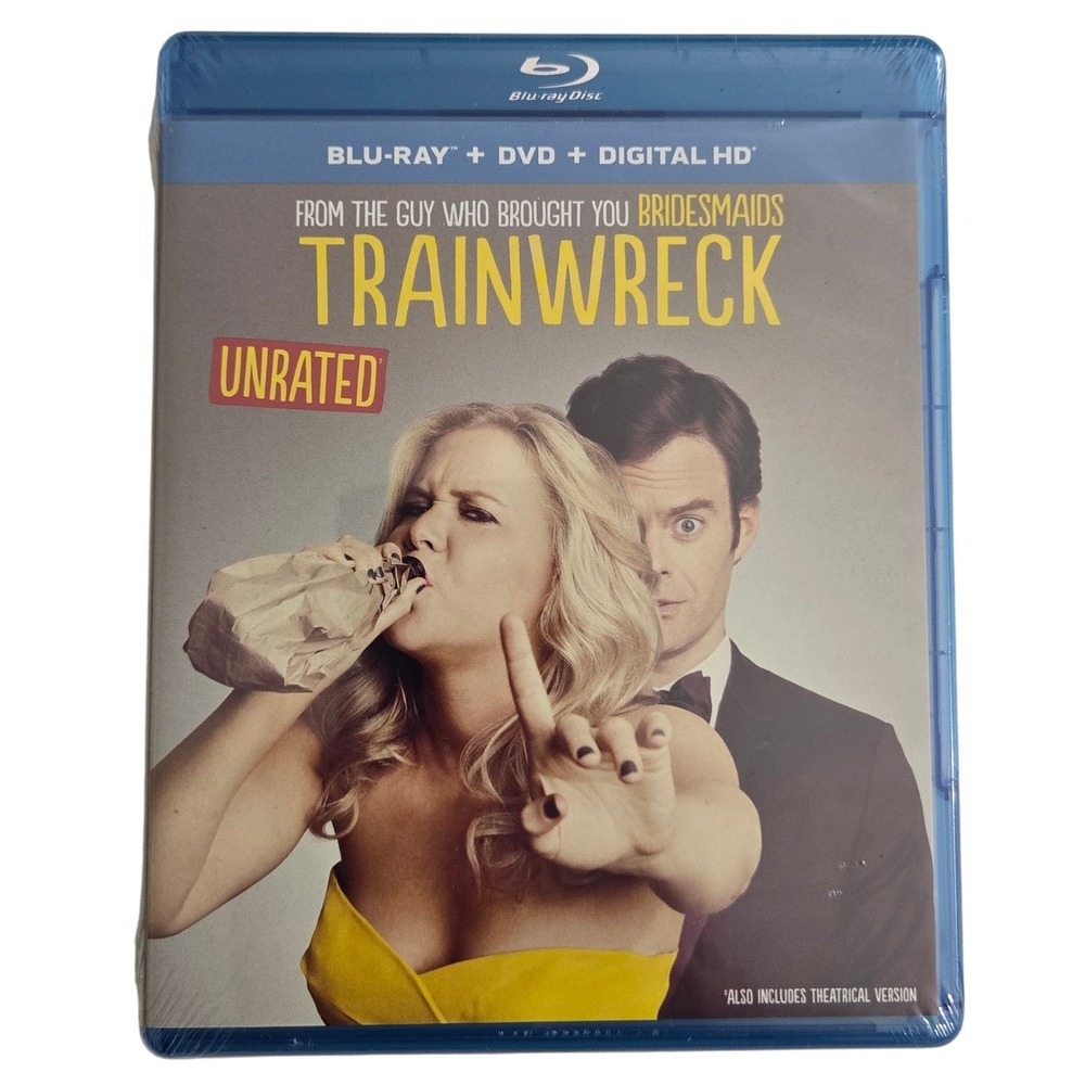 Trainwreck Blu-ray DVD Digital‎ HD Amy Schumer Bill Hader New Sealed Unrated